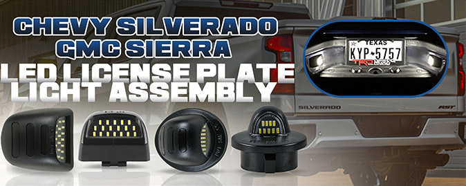Truck LED License Plate Light Assembly